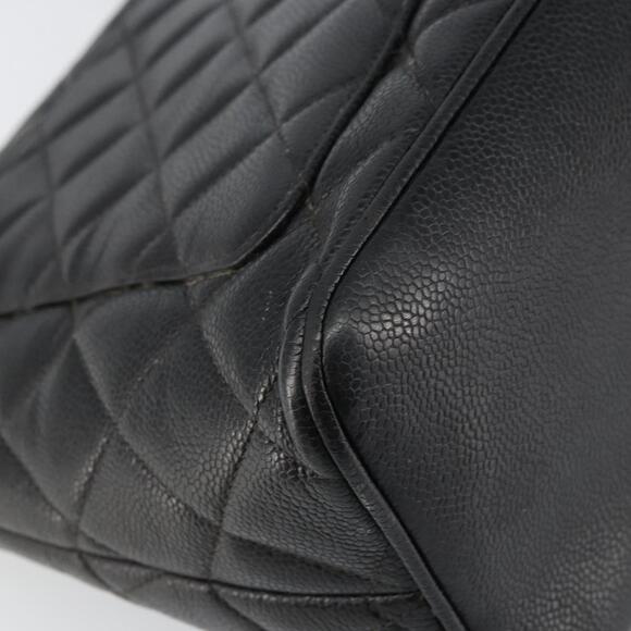 CHANEL Matelasse Reprint Tote Bag Caviar Skin Black CC Auth 160246A - Picture 16 of 16